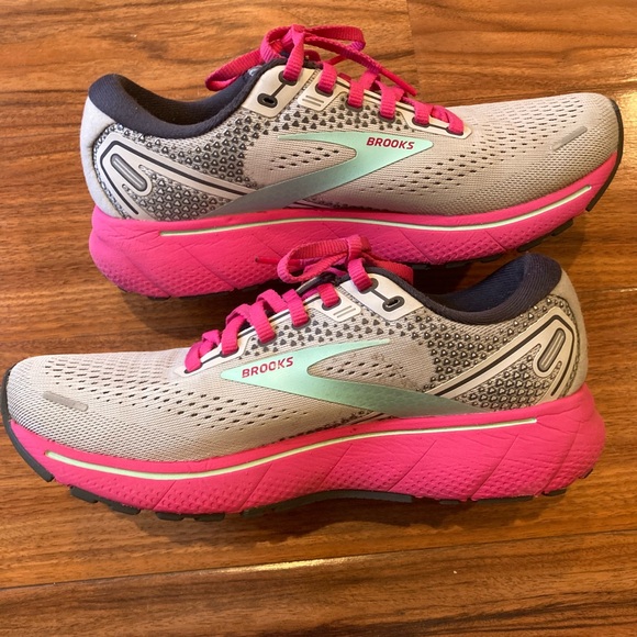 Brooks Ghost 14 Womens Shoes Size 8BGray Running Walking Gym Athletic Sneaker - Picture 2 of 8